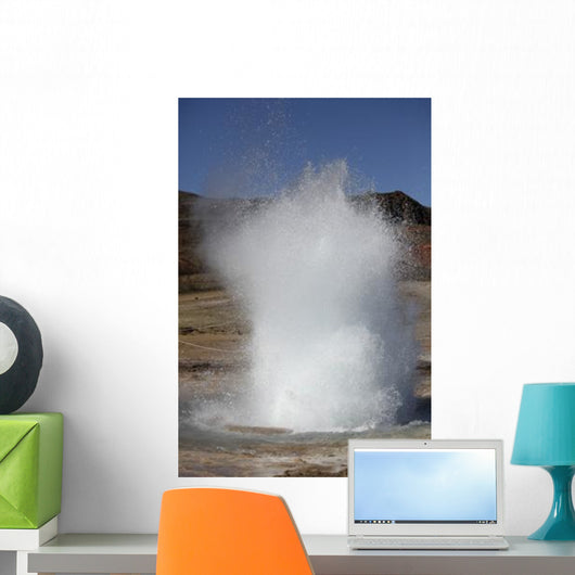 Eruption Strokkur Geysir Iceland Wall Decal Design 3