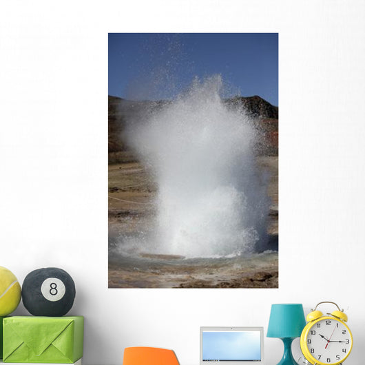 Eruption Strokkur Geysir Iceland Wall Decal Design 3