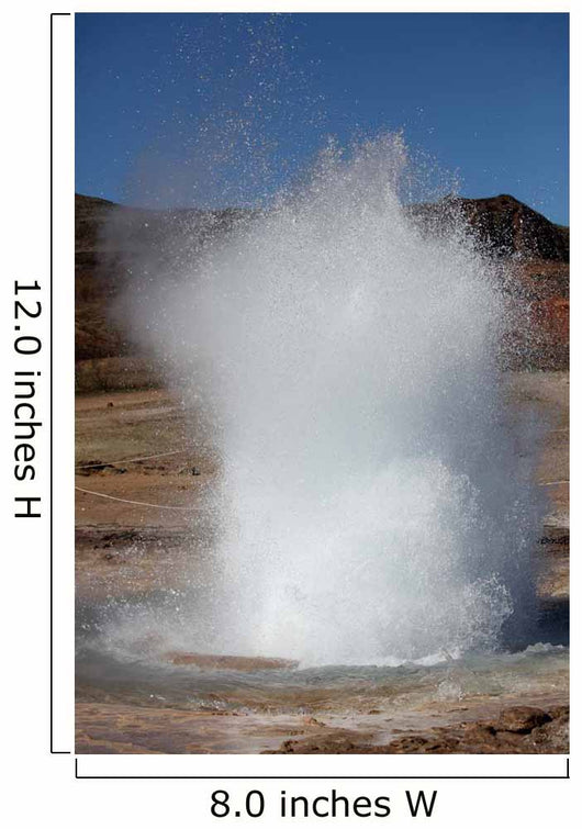 Eruption Strokkur Geysir Iceland Wall Decal Design 3