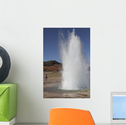 Eruption Strokkur Geysir Iceland Wall Decal Design 2