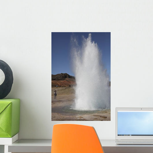 Eruption Strokkur Geysir Iceland Wall Decal Design 2