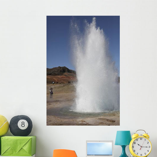 Eruption Strokkur Geysir Iceland Wall Decal Design 2