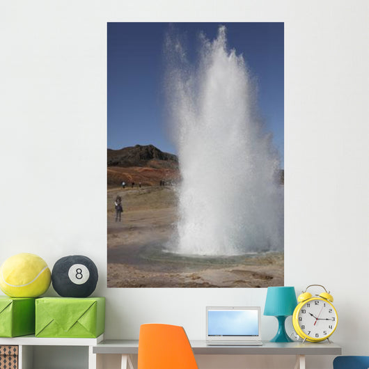 Eruption Strokkur Geysir Iceland Wall Decal Design 2
