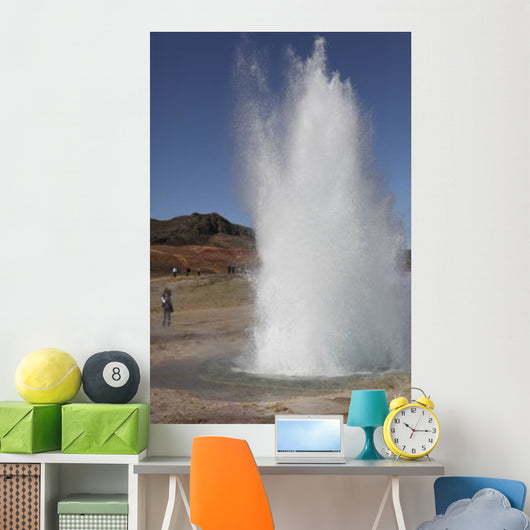 Eruption Strokkur Geysir Iceland Wall Decal Design 2