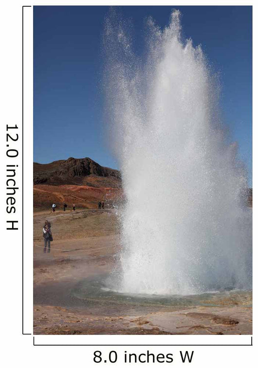 Eruption Strokkur Geysir Iceland Wall Decal Design 2