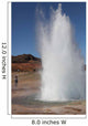 Eruption Strokkur Geysir Iceland Wall Decal Design 2
