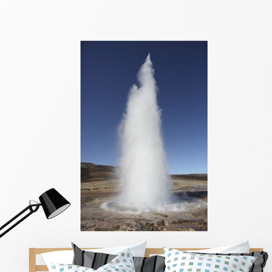 Eruption Strokkur Geysir Iceland Wall Decal Design 1