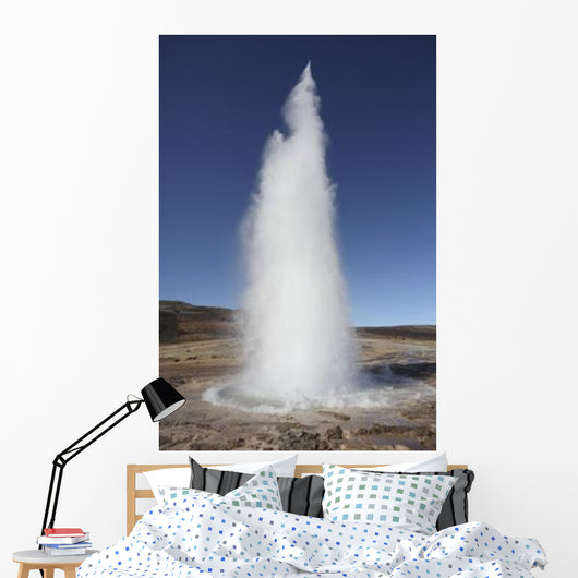 Eruption Strokkur Geysir Iceland Wall Decal Design 1