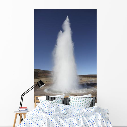Eruption Strokkur Geysir Iceland Wall Decal Design 1