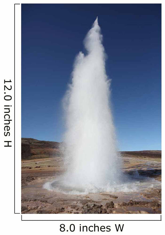 Eruption Strokkur Geysir Iceland Wall Decal Design 1