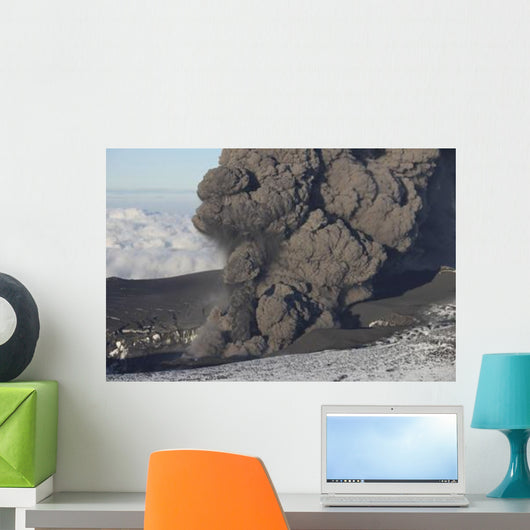 Ash Cloud Eruption Eyjafjatlaja Wall Decal
