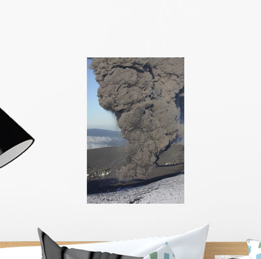 Aerial Ash Cloud Eruption Wall Decal Design 3