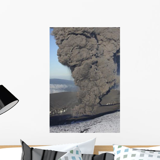 Aerial Ash Cloud Eruption Wall Decal Design 3