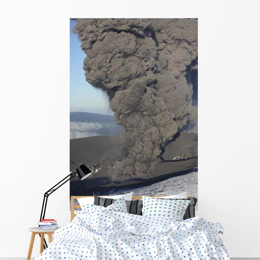 Aerial Ash Cloud Eruption Wall Decal Design 3