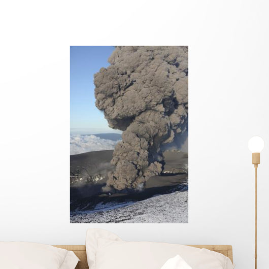 Aerial Ash Cloud Eruption Wall Decal Design 2