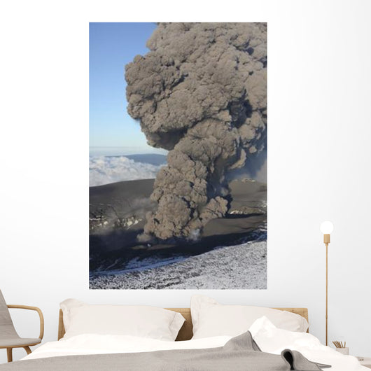 Aerial Ash Cloud Eruption Wall Decal Design 2