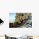 Aerial Ash Cloud Eruption Wall Decal Design 1