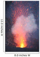 Strombolian Eruption from Vent Wall Decal Design 1