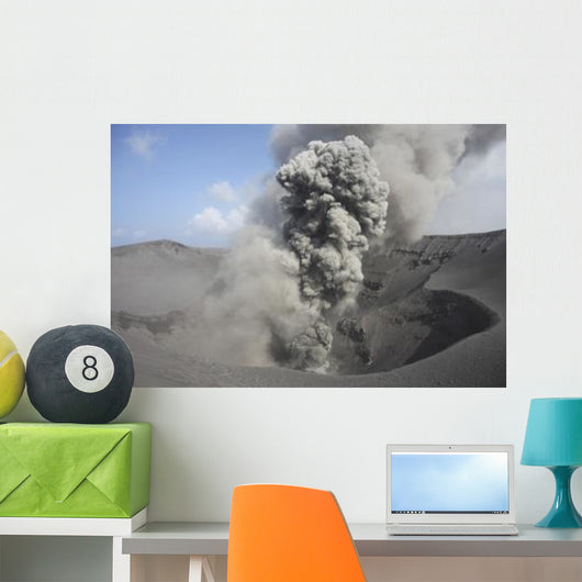 Eruption Volcanic Ash Summit Wall Decal Design 2