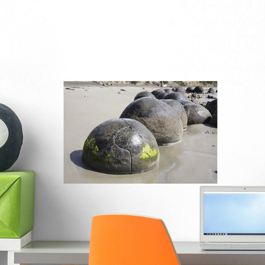 Moeraki Boulders Koekohe Beach Wall Decal Design 20