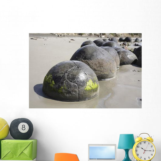 Moeraki Boulders Koekohe Beach Wall Decal Design 20
