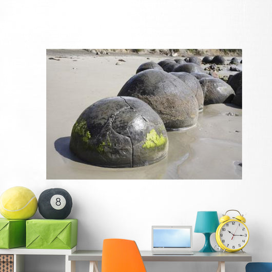 Moeraki Boulders Koekohe Beach Wall Decal Design 20