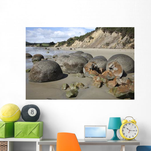 Moeraki Boulders Koekohe Beach Wall Decal Design 17