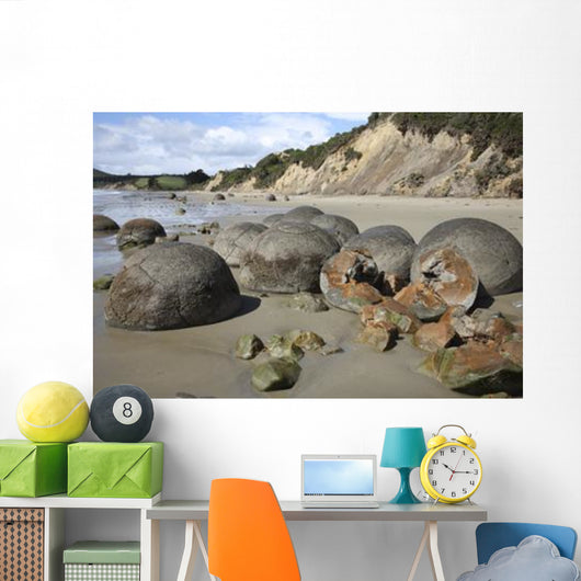 Moeraki Boulders Koekohe Beach Wall Decal Design 17