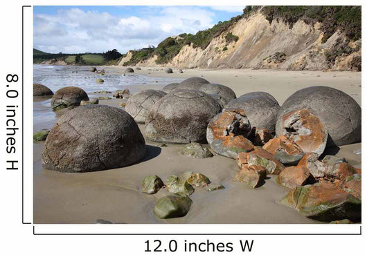Moeraki Boulders Koekohe Beach Wall Decal Design 17