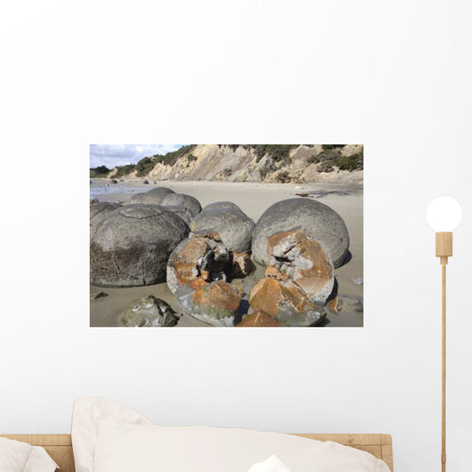 Moeraki Boulders Koekohe Beach Wall Decal Design 16