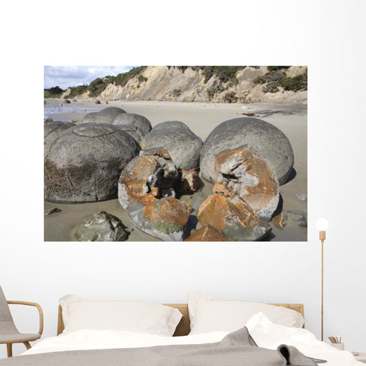 Moeraki Boulders Koekohe Beach Wall Decal Design 16