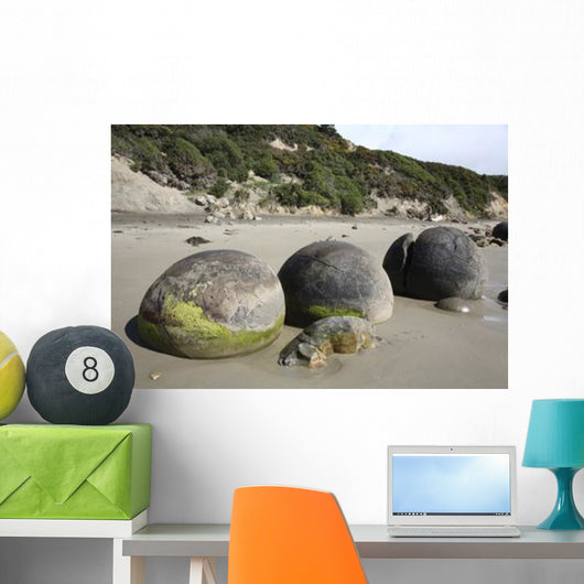 Moeraki Boulders Koekohe Beach Wall Decal Design 15