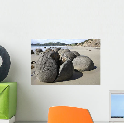 Moeraki Boulders Koekohe Beach Wall Decal Design 14