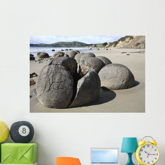 Moeraki Boulders Koekohe Beach Wall Decal Design 14