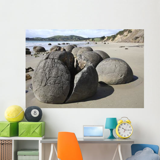 Moeraki Boulders Koekohe Beach Wall Decal Design 14