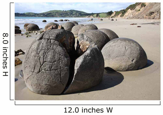 Moeraki Boulders Koekohe Beach Wall Decal Design 14
