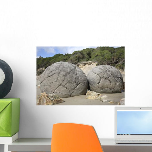 Moeraki Boulders Koekohe Beach Wall Decal Design 5