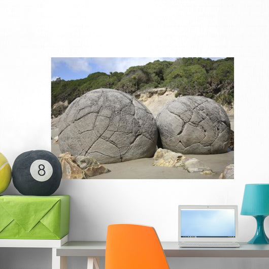 Moeraki Boulders Koekohe Beach Wall Decal Design 5