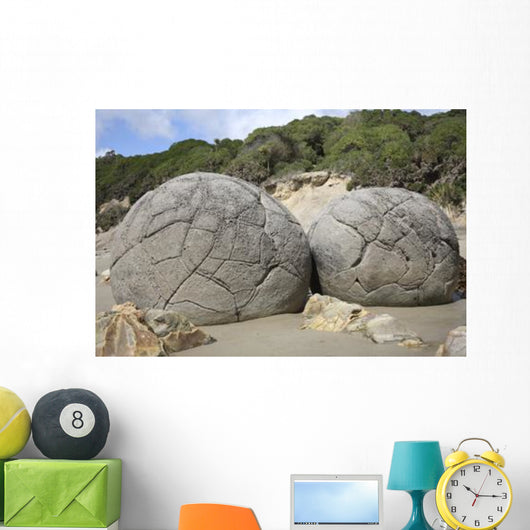 Moeraki Boulders Koekohe Beach Wall Decal Design 5