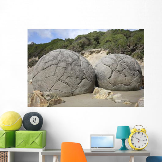 Moeraki Boulders Koekohe Beach Wall Decal Design 5