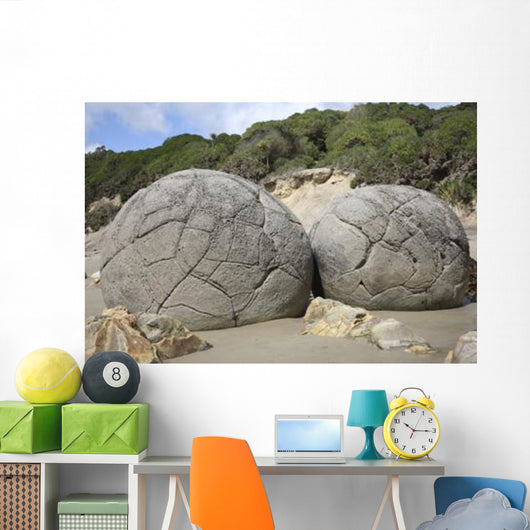 Moeraki Boulders Koekohe Beach Wall Decal Design 5
