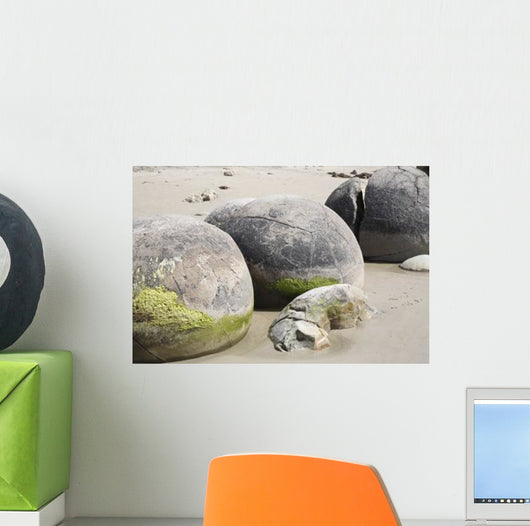 Moeraki Boulders Koekohe Beach Wall Decal Design 4