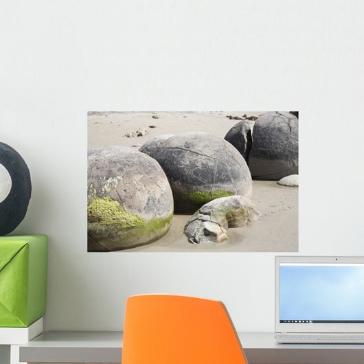 Moeraki Boulders Koekohe Beach Wall Decal Design 4
