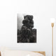 Ash Cloud Rising from Wall Decal