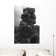 Ash Cloud Rising from Wall Decal