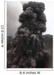 Ash Cloud Rising from Wall Decal