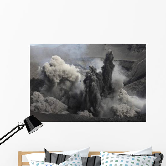 Ash Cloud Eruption Yasur Wall Decal