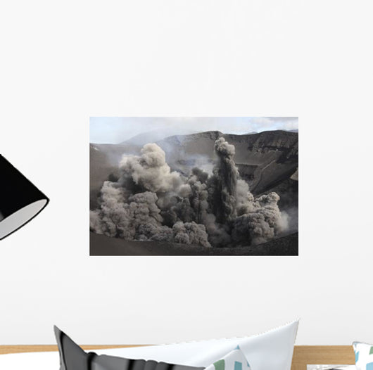 Eruption Volcanic Ash Summit Wall Decal Design 1