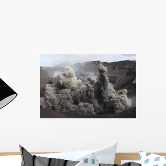 Eruption Volcanic Ash Summit Wall Decal Design 1