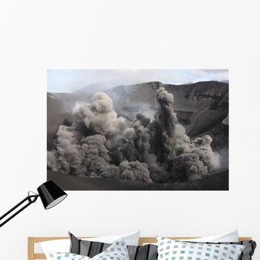 Eruption Volcanic Ash Summit Wall Decal Design 1